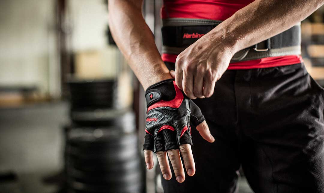 BAO TAY(Harbinger Flexfit Strength Gloves Black/Red),bao tay tập gym găng tay tập gym găng tay bao tay tập gym