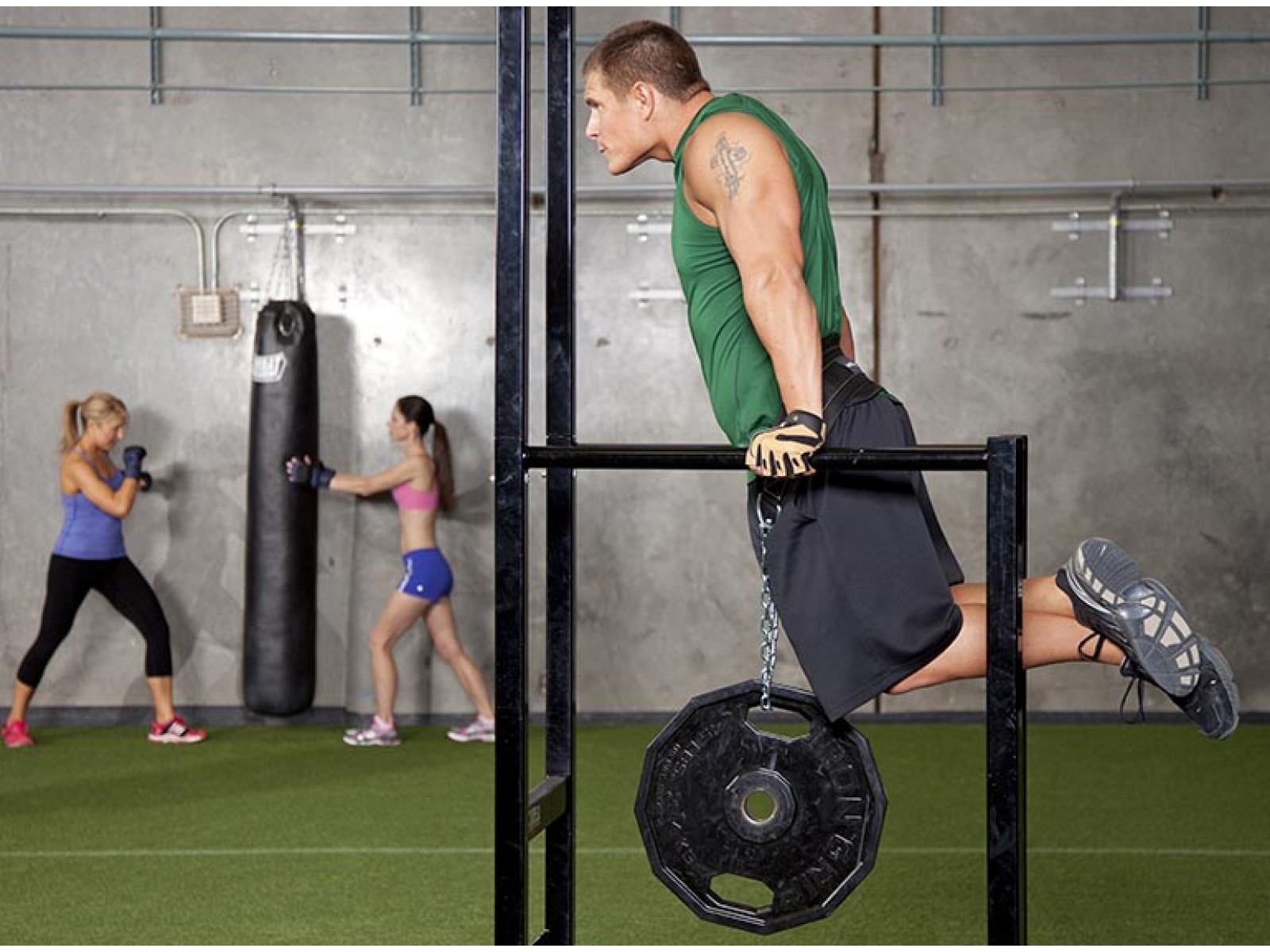 Đai lưng thể hình có xích treo tạ (Harbinger Polypro Dip Belt Free Size)