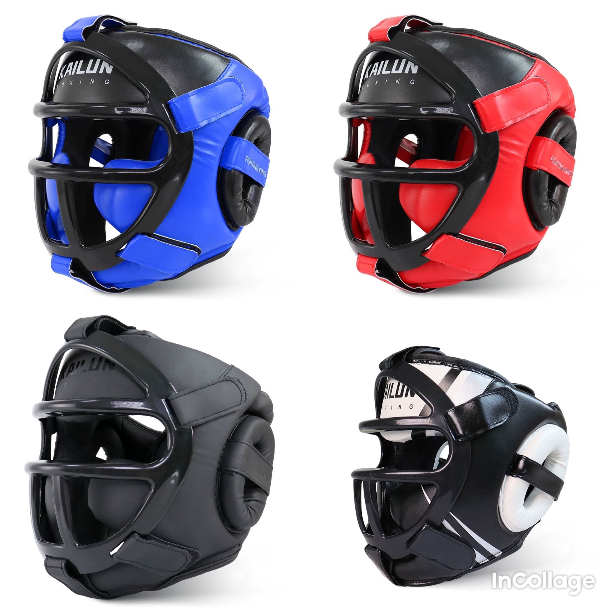 NÓN BẢO HỘ CÓ GỘNG BẢO VỆ Bảo hộ đầu tập Boxing , mũ bảo hộ đầu võ thuật , mũ võ thuật , giáp bảo hộ đầu , BOXING HEADGEARS , mũ đội đầu quyền anh