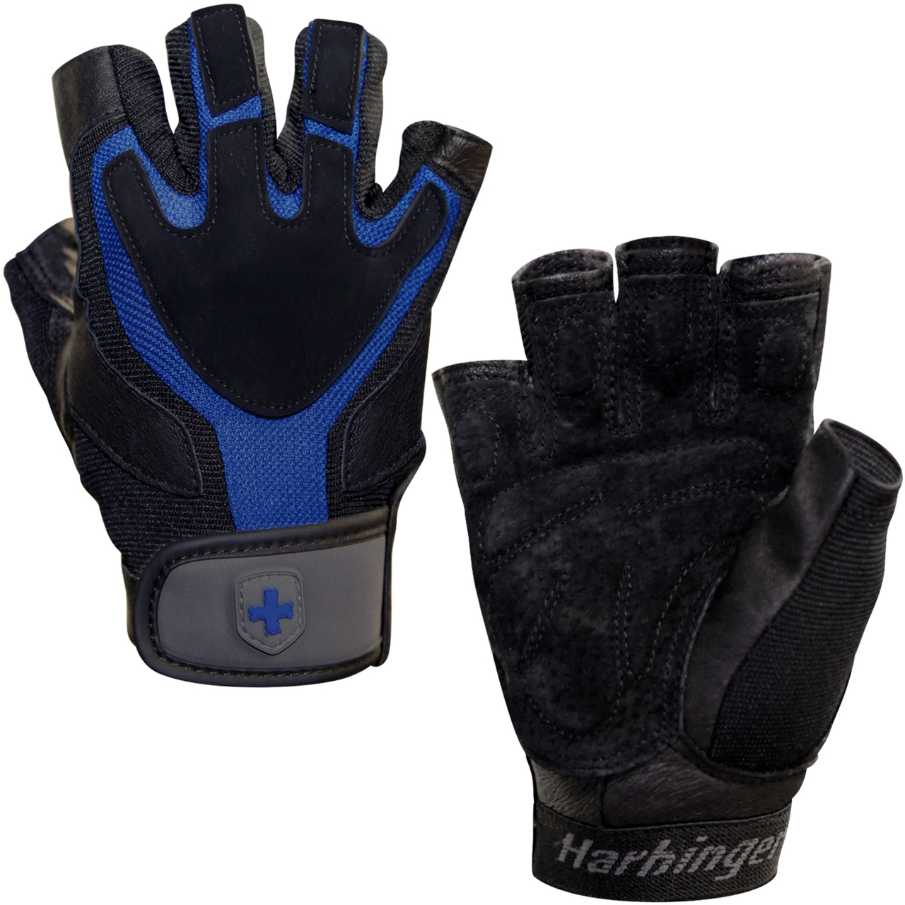 BAO TAY (Harbinger Training Grip Strength Gloves Black/Blue),bao tay tập gym găng tay tập gym găng tay bao tay tập gym