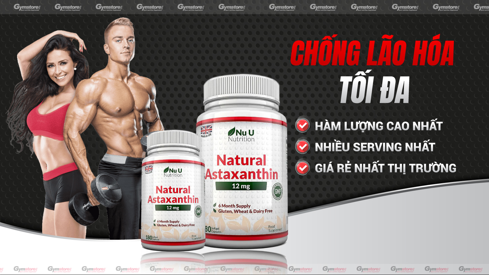 NATURAL ASTAXANTHIN 12MG 180V