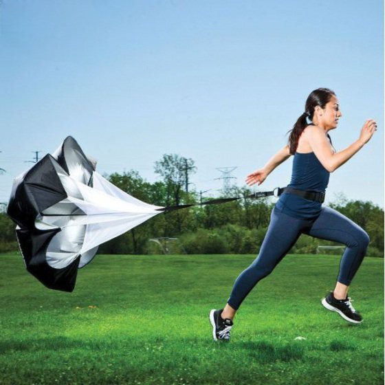 Running Speed Chute  DÙ CẢN LỰC Dù Tập Chạy - Dù Cản Gió Tập Thể Lực Chuyên Nghiệp - Tập Cầu Thủ Bóng Đá - Có Thể Điều Chỉnh Tốc Độ