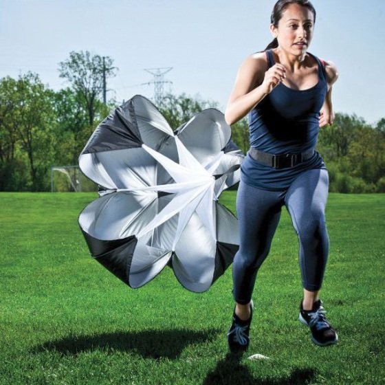 Running Speed Chute  DÙ CẢN LỰC Dù Tập Chạy - Dù Cản Gió Tập Thể Lực Chuyên Nghiệp - Tập Cầu Thủ Bóng Đá - Có Thể Điều Chỉnh Tốc Độ