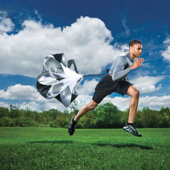 Running Speed Chute  DÙ CẢN LỰC Dù Tập Chạy - Dù Cản Gió Tập Thể Lực Chuyên Nghiệp - Tập Cầu Thủ Bóng Đá - Có Thể Điều Chỉnh Tốc Độ