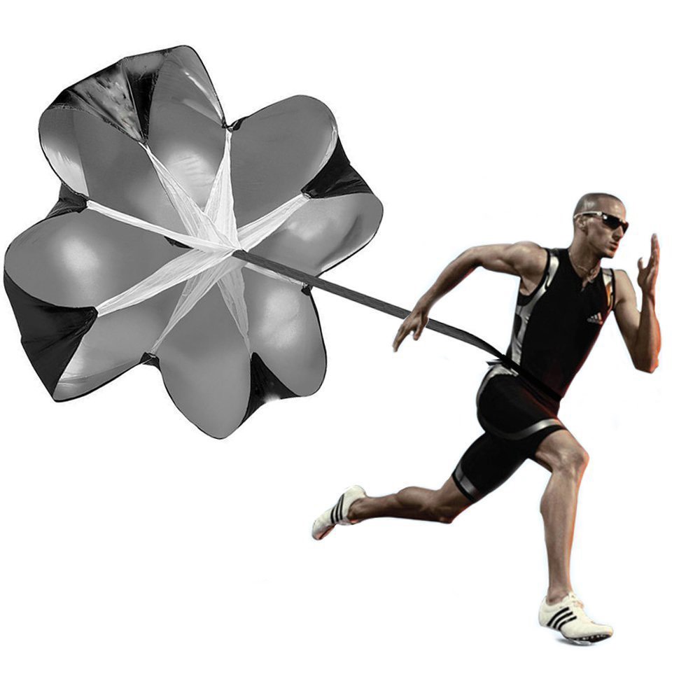 Running Speed Chute  DÙ CẢN LỰC Dù Tập Chạy - Dù Cản Gió Tập Thể Lực Chuyên Nghiệp - Tập Cầu Thủ Bóng Đá - Có Thể Điều Chỉnh Tốc Độ