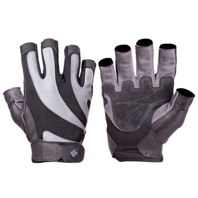 BAO TAY (Harbinger Bioflex Real Leather Gray),bao tay tập gym găng tay tập gym găng tay bao tay tập gym