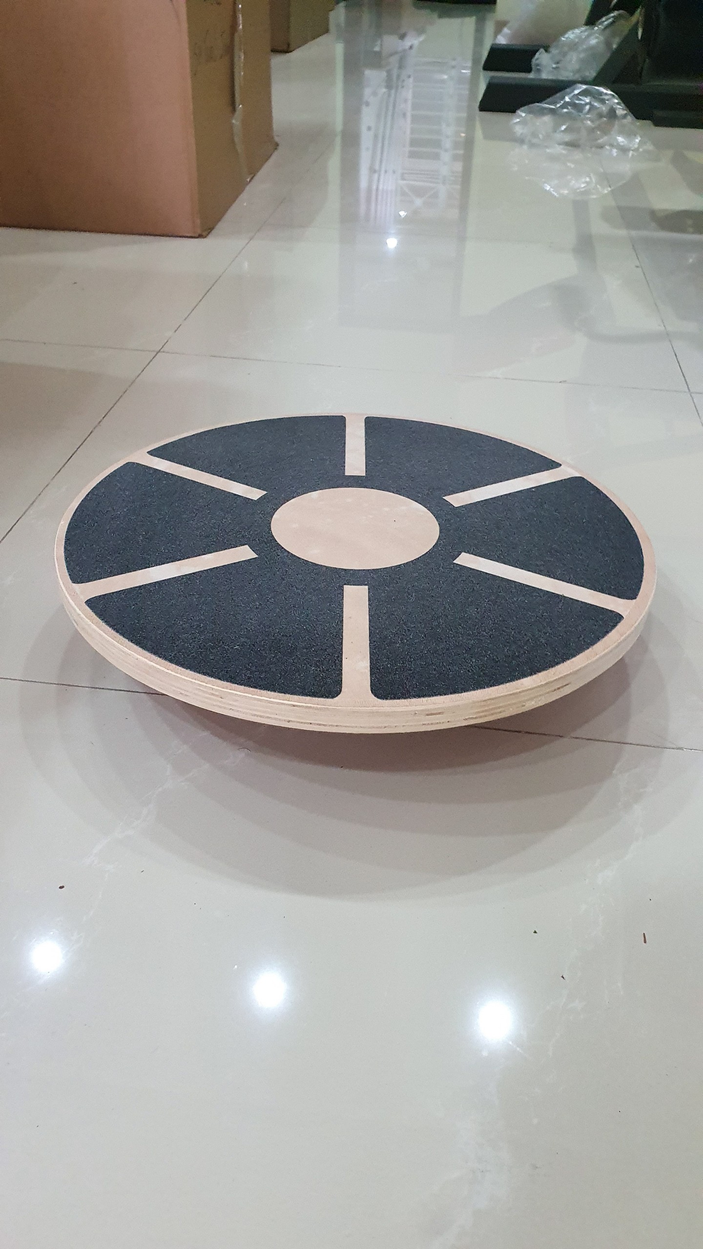 TẤM GỖ THĂNG BẰNG (wooden balance board) Ván Thăng Bằng Bằng Gỗ Với Đế Cao Su Chống Trượt Đĩa Thể Thao Chắc Chắn Chống Trượt Tập Thăng Bằng Yoga Fitness Wooden Balance Board Diameter