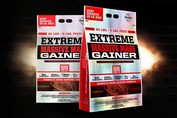 ELITE LABS USA EXTREME MASSIVE MASS GAINER 25LBS