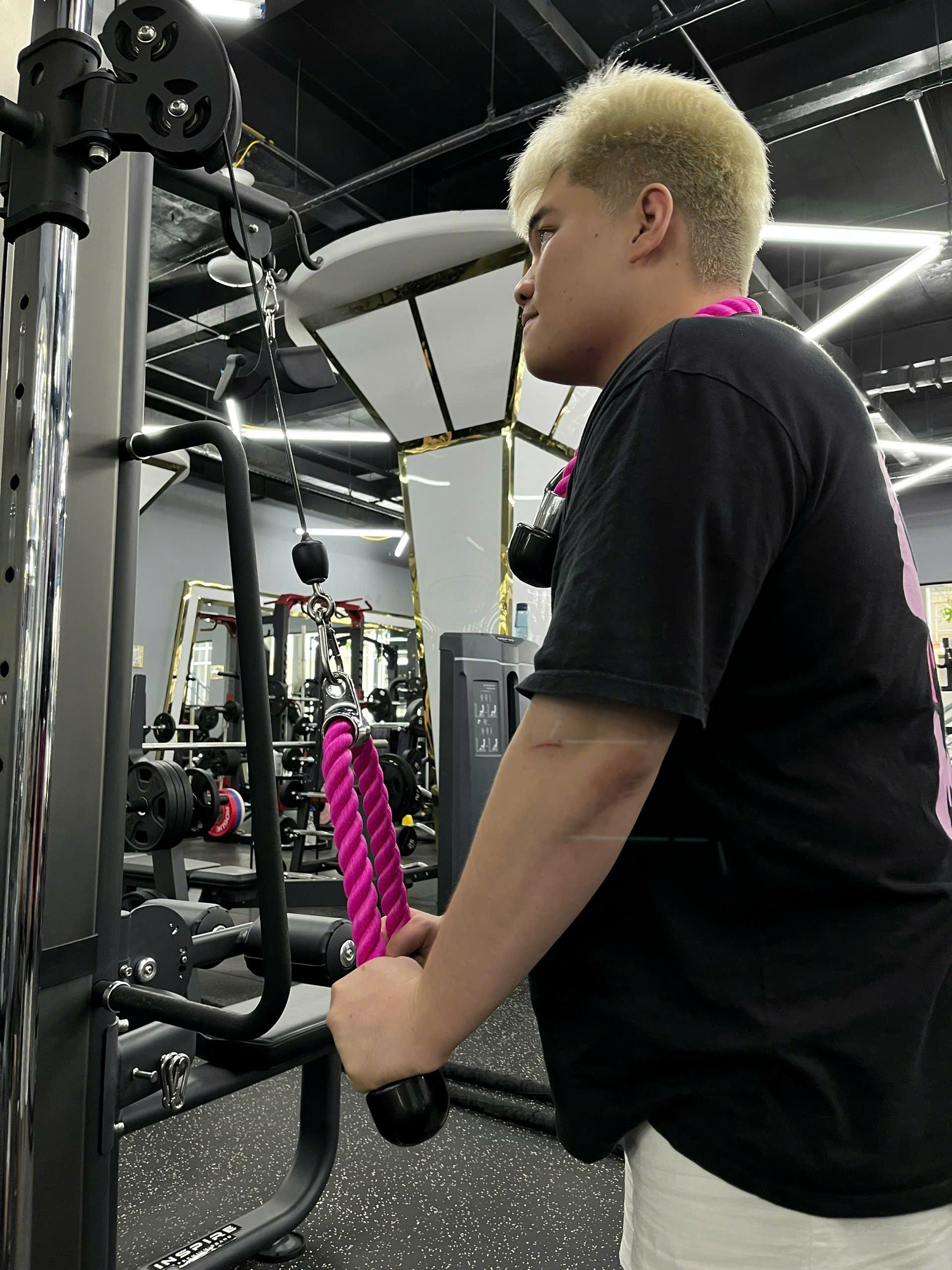 DÂY THỪNG TẬP TAY SAU DÂY KÉO CÁP ( phụ kiện số 4 ) -dây thừng kéo xô -dây thừng tập xô -dây thừng tập tay- sau phụ kiện kéo xô dây đôi tập tay sau dây đôi tập xô tay