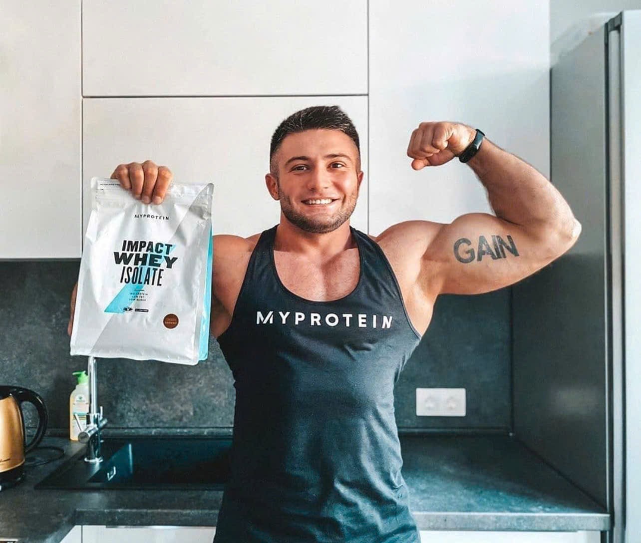 MyProtein Impact Whey Isolate  2.2lbs , 1KG ,  40 lần dùng