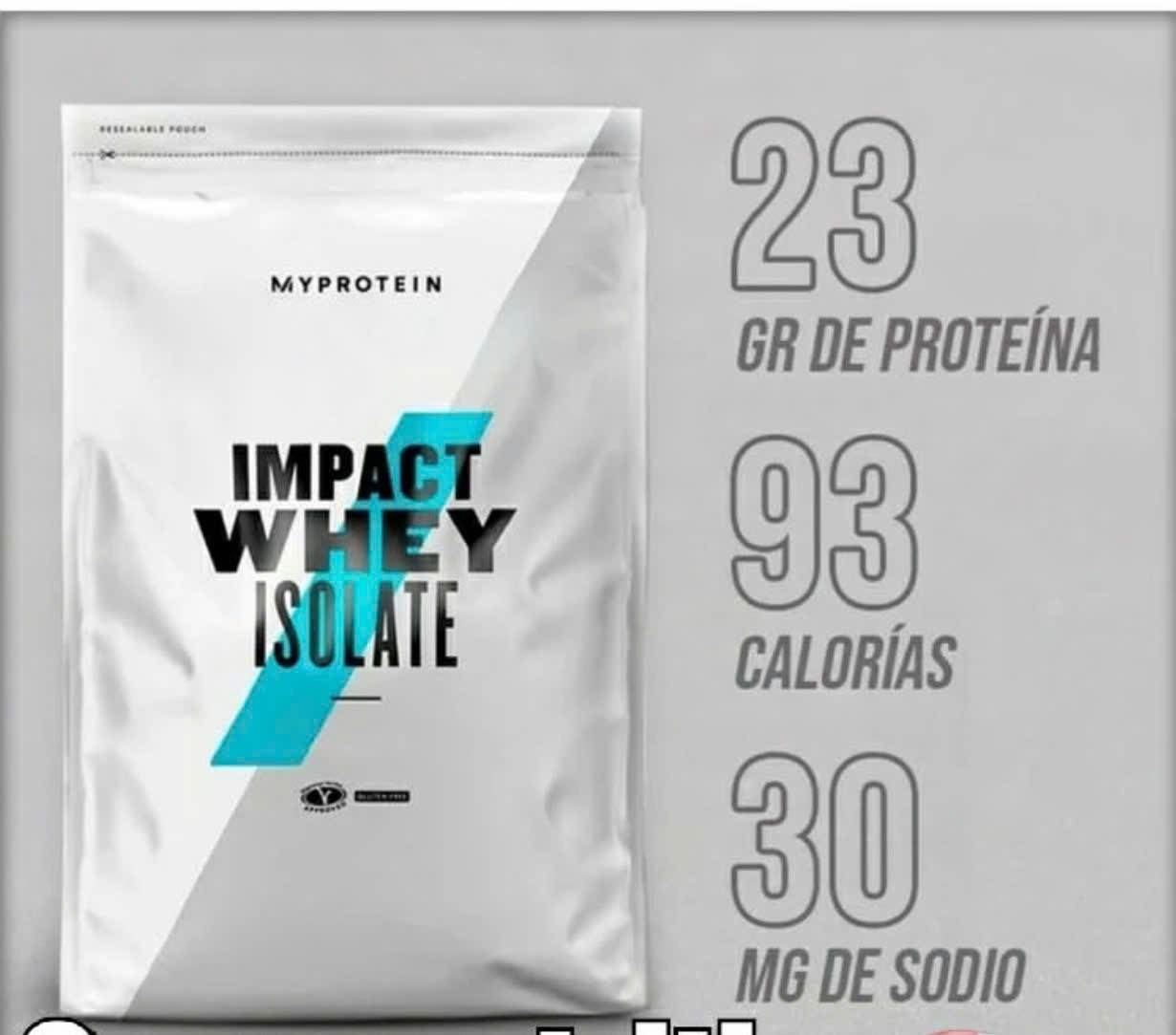 MyProtein Impact Whey Isolate  2.2lbs , 1KG ,  40 lần dùng