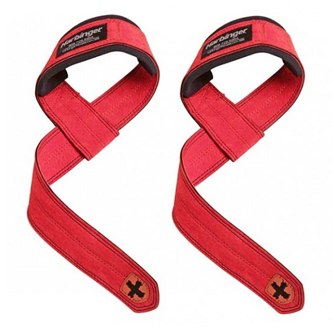 Harbinger Real Leather Lifting Straps dây kéo lưng
