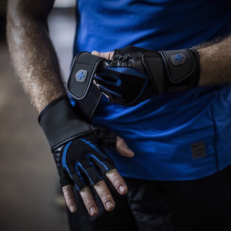 BAO TAY (Harbinger Training Grip Strength Gloves Black/Blue),bao tay tập gym găng tay tập gym găng tay bao tay tập gym