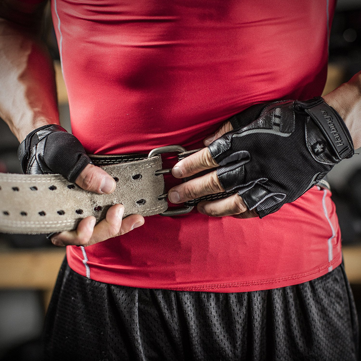 ĐAI LƯNG GÁNH TẠ TẬP GYM  (Harbinger 4 inch Padded Leather Belt)