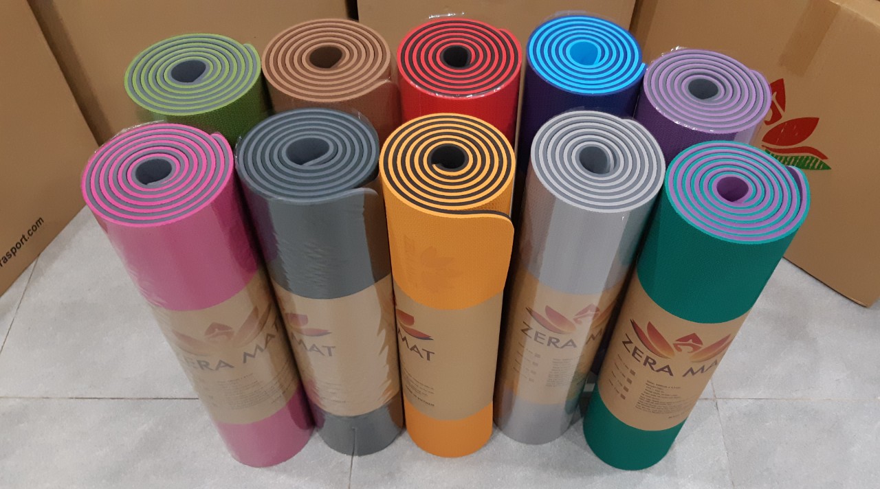 THẢM YOGA 2 lớp (có định tuyến )