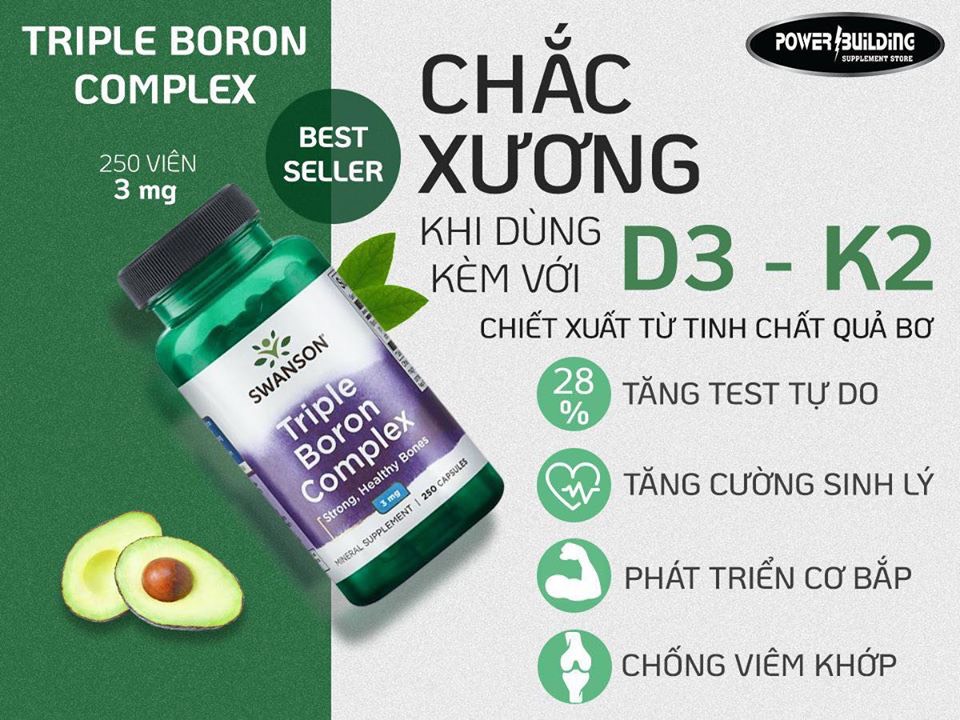 TRIPLE BORON COMPLEX 250V 3MG