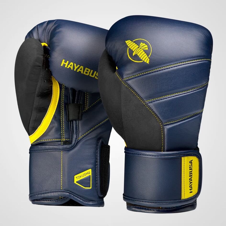 Hayabusa T3 Boxing Gloves Navy/Yellow