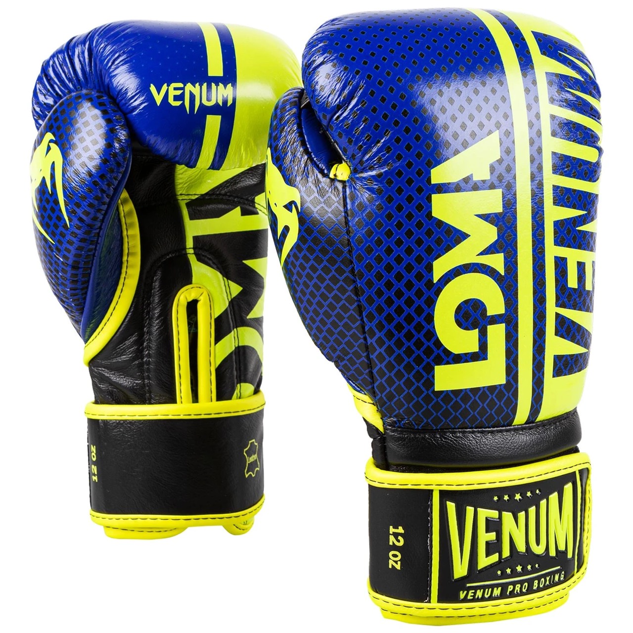 GĂNG VENUM SHIELD PRO BOXING GLOVES LOMA EDITION - VELCRO - BLUE/YELLOW