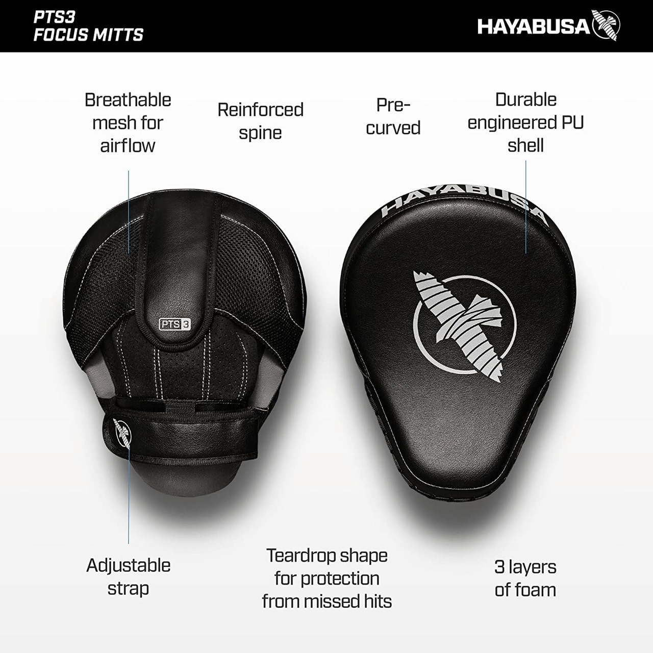 Đích Đấm Hayabusa PTS3 Focus Mitts