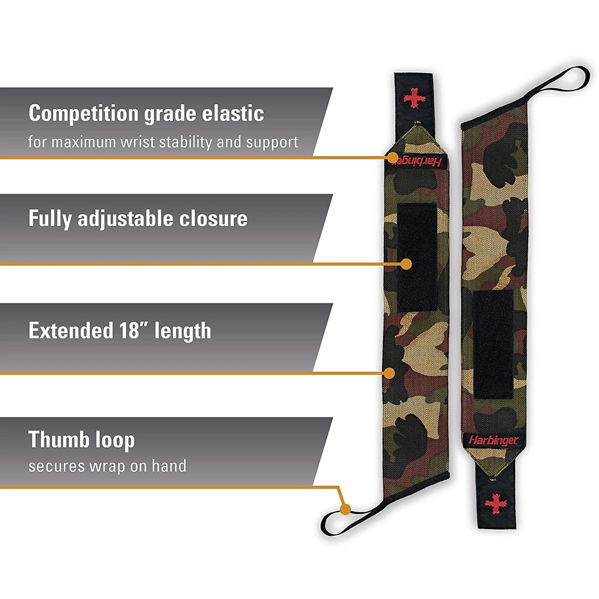 Quấn Cổ Tay Gym Harbinger Camo