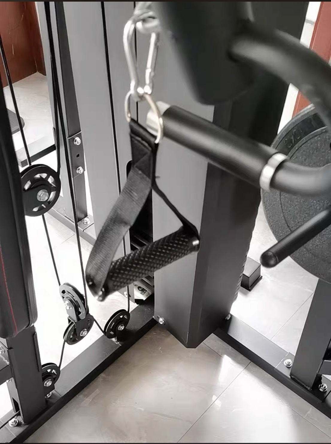 TAY CẦM KÉO  CÁP PHÒNG GYM   (hander bar)  phụ kiện kéo xô - tay cầm kéo cáp - tay nắm kéo xô - tay cầm kéo xô ngực , Tricep Rope Cable Attachment Handle Bar Resistance Gym Training Band , The gym handle can , Tay Cầm Xô Đơn Kéo Cáp Tập Lưng Xô Tại Phòng GYM
