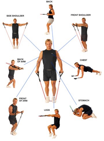 dây kháng lực tập gym  có tay cầm