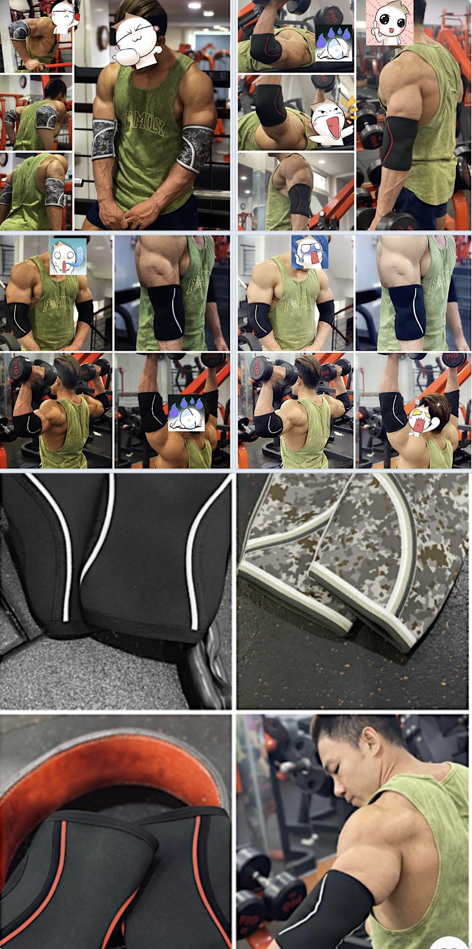 BÓ KHUỶU TAY GYM TAPE Đai Bó Khuỷu Tay Đai Bảo Vệ Khủy Tay Đệm bảo vệ khuỷu tay dành cho người chơi thể thao Băng bảo vệ khuỷu tay, đai đeo khuỷu tay thể thao, tập gym    Xỏ Khuỷu Tay