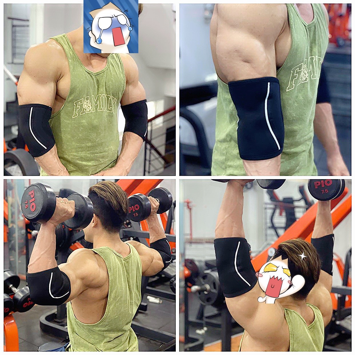 BÓ KHUỶU TAY GYM TAPE Đai Bó Khuỷu Tay Đai Bảo Vệ Khủy Tay Đệm bảo vệ khuỷu tay dành cho người chơi thể thao Băng bảo vệ khuỷu tay, đai đeo khuỷu tay thể thao, tập gym    Xỏ Khuỷu Tay