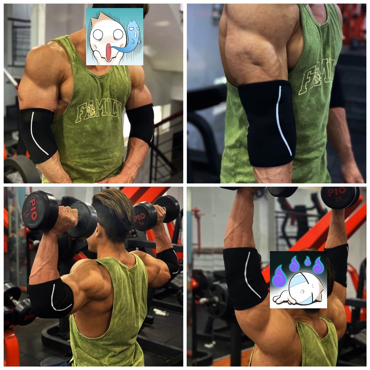 BÓ KHUỶU TAY GYM TAPE Đai Bó Khuỷu Tay Đai Bảo Vệ Khủy Tay Đệm bảo vệ khuỷu tay dành cho người chơi thể thao Băng bảo vệ khuỷu tay, đai đeo khuỷu tay thể thao, tập gym    Xỏ Khuỷu Tay