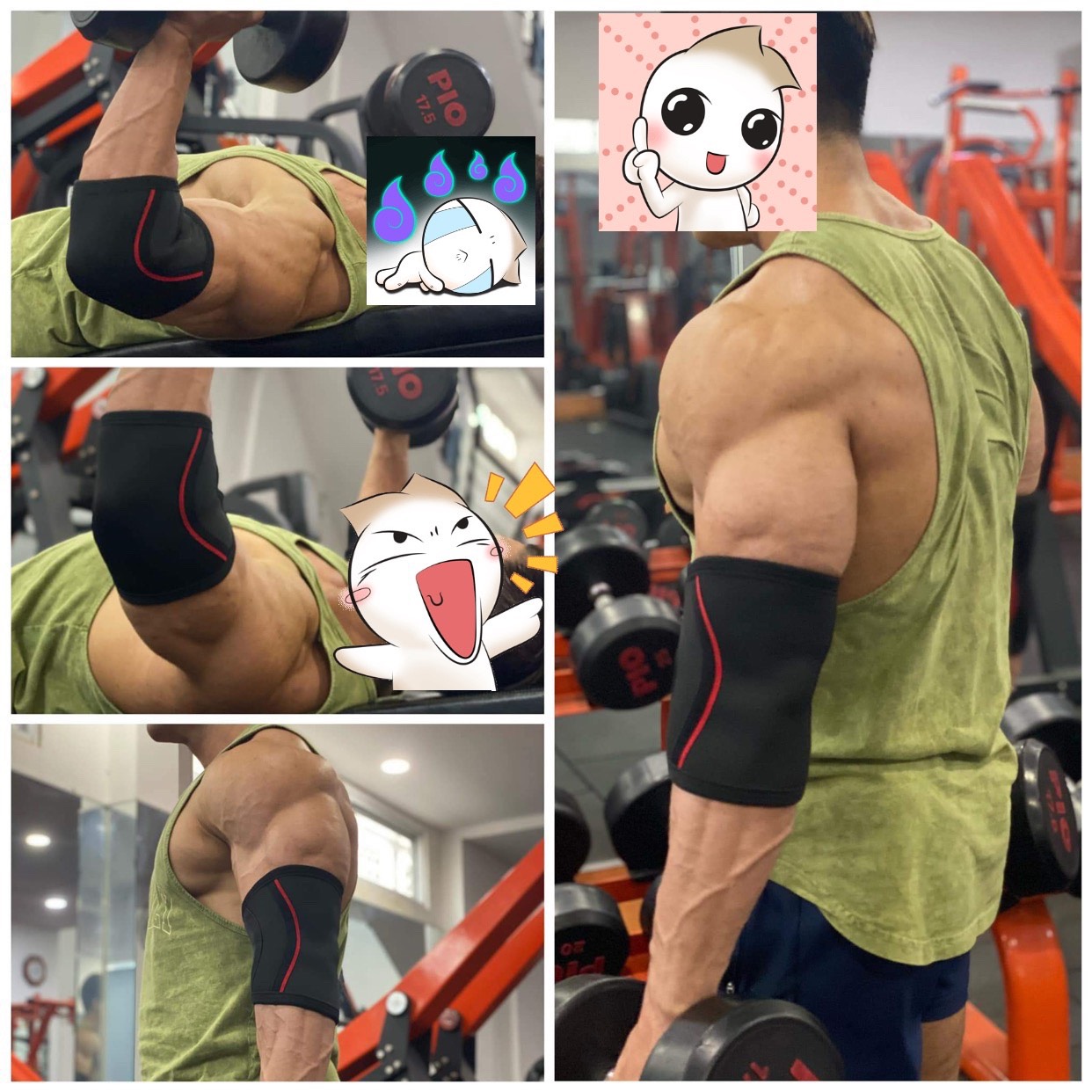 BÓ KHUỶU TAY GYM TAPE Đai Bó Khuỷu Tay Đai Bảo Vệ Khủy Tay Đệm bảo vệ khuỷu tay dành cho người chơi thể thao Băng bảo vệ khuỷu tay, đai đeo khuỷu tay thể thao, tập gym    Xỏ Khuỷu Tay