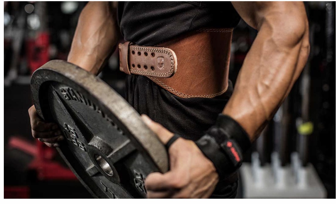 ĐAI LƯNG GÁNH TẠ TẬP GYM (Harbinger 6 inch Padded Leather Belt) OILED LEATHER BELT