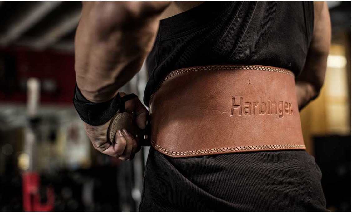 ĐAI LƯNG GÁNH TẠ TẬP GYM (Harbinger 6 inch Padded Leather Belt) OILED LEATHER BELT