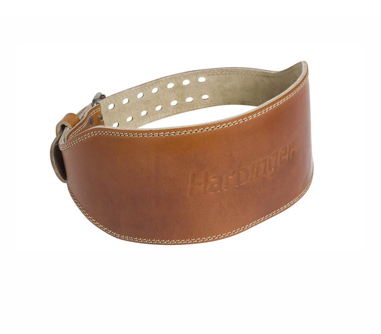 ĐAI LƯNG GÁNH TẠ TẬP GYM (Harbinger 6 inch Padded Leather Belt) OILED LEATHER BELT