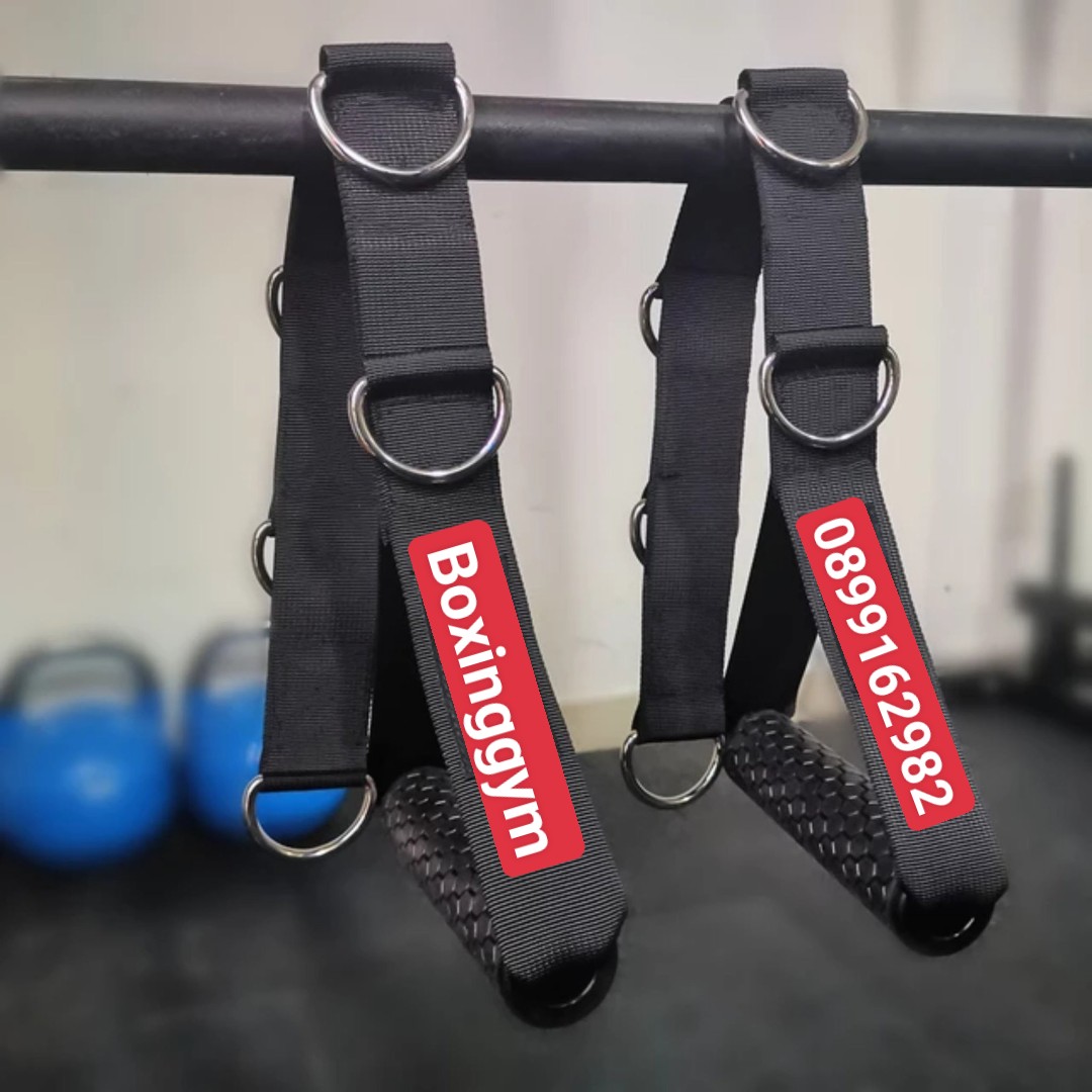 TAY CẦM KÉO CÁP PHÒNG GYM (hander bar) phụ kiện kéo xô - tay cầm kéo cáp - tay nắm kéo xô - tay cầm kéo xô ngực  loại nhiều móc , Tricep Rope Cable Attachment Handle Bar Resistance Gym Training Band , The gym handle can , Tay Cầm Xô Đơn Kéo Cáp Tập Lưng Xô Tại Phòng GYM