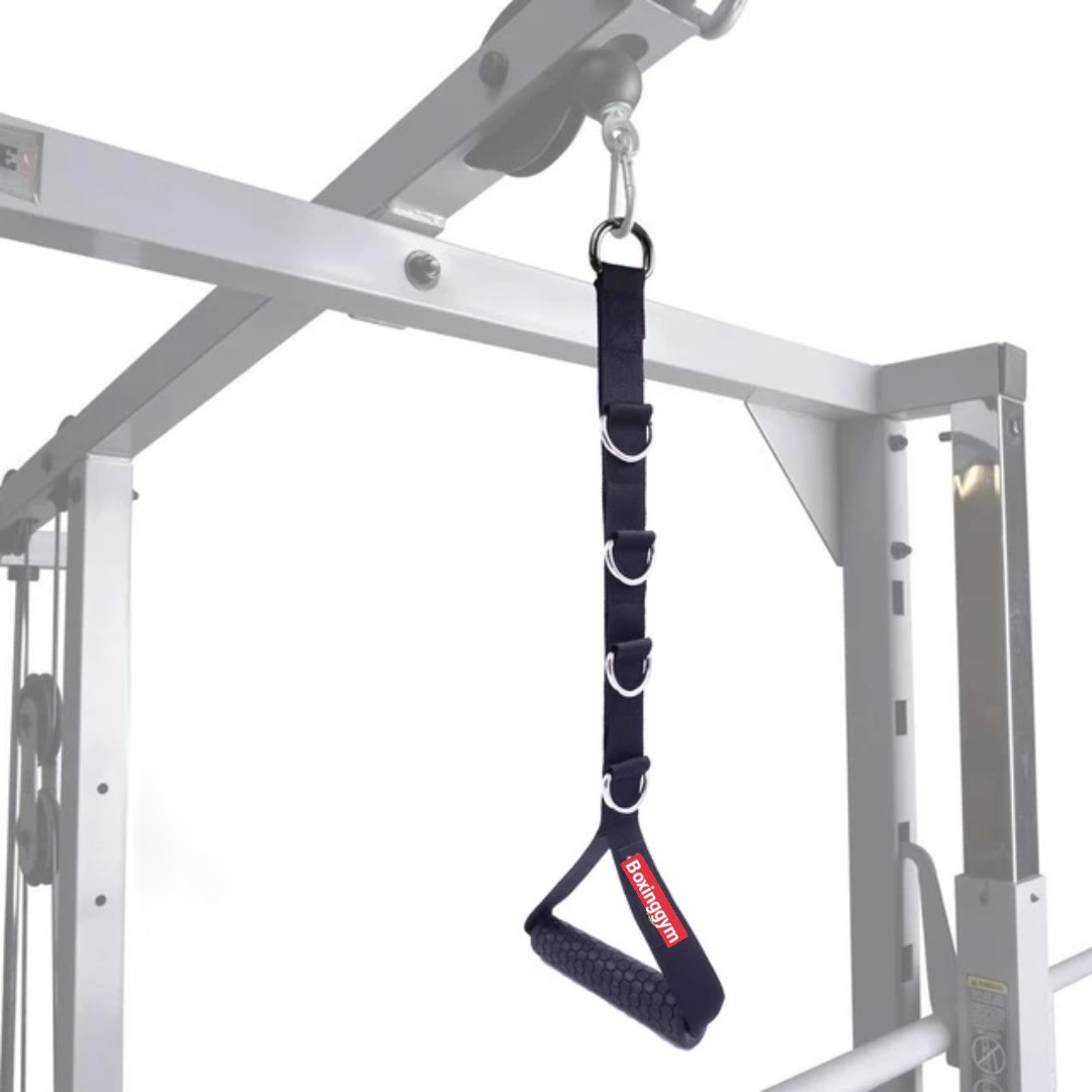TAY CẦM KÉO CÁP PHÒNG GYM (hander bar) phụ kiện kéo xô - tay cầm kéo cáp - tay nắm kéo xô - tay cầm kéo xô ngực  loại nhiều móc , Tricep Rope Cable Attachment Handle Bar Resistance Gym Training Band , The gym handle can , Tay Cầm Xô Đơn Kéo Cáp Tập Lưng Xô Tại Phòng GYM