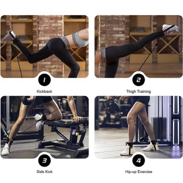 Đai Quấn Cổ Chân Có Dây Cố Định Giầy Hỗ Trợ Tập Chân Mông Với Cáp Tại Phòng GYM  - Quấn chân kéo cáp (loại 2 móc khoá) ,quấn chân tập mông,quấn cổ chân dây quấn cổ chân hỗ trợ tập mông , dây quấn cổ chân tập gym dây đai đá đùi  ,dây móc tạ cổ chân tập mông đùi ankle straps gym quấn chân đá mông , quấn cổ chân tập mông