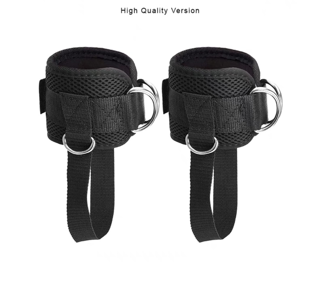 Đai Quấn Cổ Chân Có Dây Cố Định Giầy Hỗ Trợ Tập Chân Mông Với Cáp Tại Phòng GYM  - Quấn chân kéo cáp (loại 2 móc khoá) ,quấn chân tập mông,quấn cổ chân dây quấn cổ chân hỗ trợ tập mông , dây quấn cổ chân tập gym dây đai đá đùi  ,dây móc tạ cổ chân tập mông đùi ankle straps gym quấn chân đá mông , quấn cổ chân tập mông