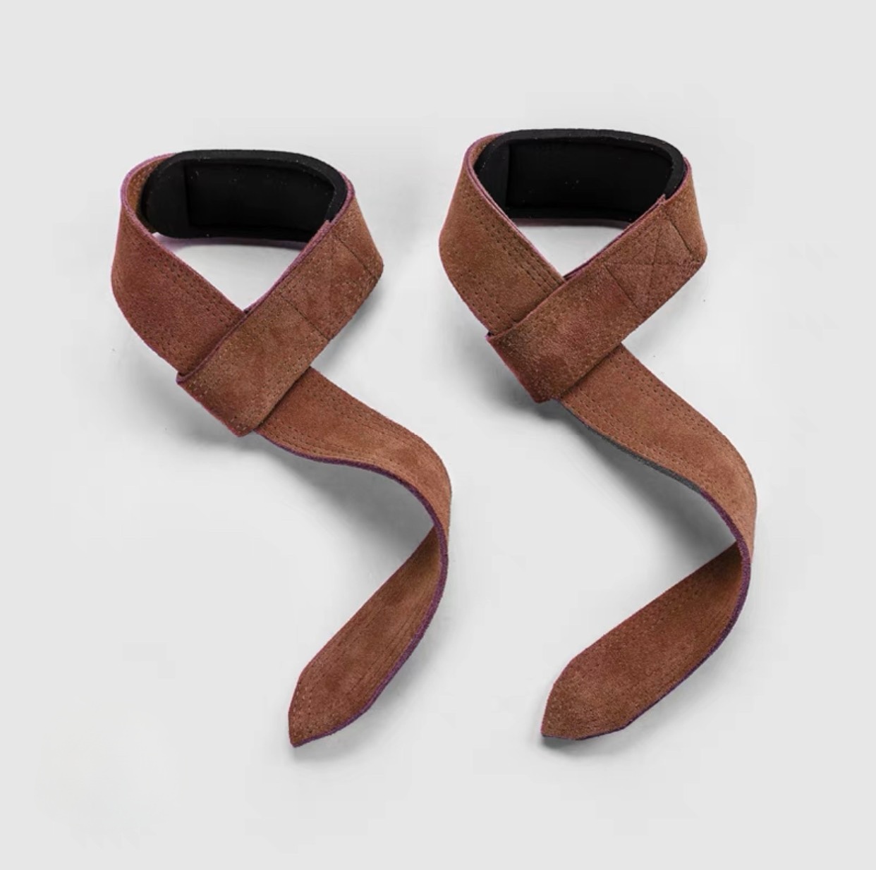 dây  kéo lưng làm bằng ( da thật ) Dây kéo lưng tập GYM Lifting Straps -Hỗ trợ Deadlift, kéo tạ, lên xà , Dây kéo lưng tập xô Dây Strap