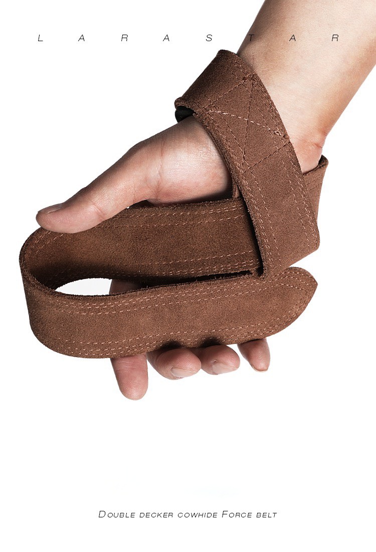 dây  kéo lưng làm bằng ( da thật ) Dây kéo lưng tập GYM Lifting Straps -Hỗ trợ Deadlift, kéo tạ, lên xà , Dây kéo lưng tập xô Dây Strap