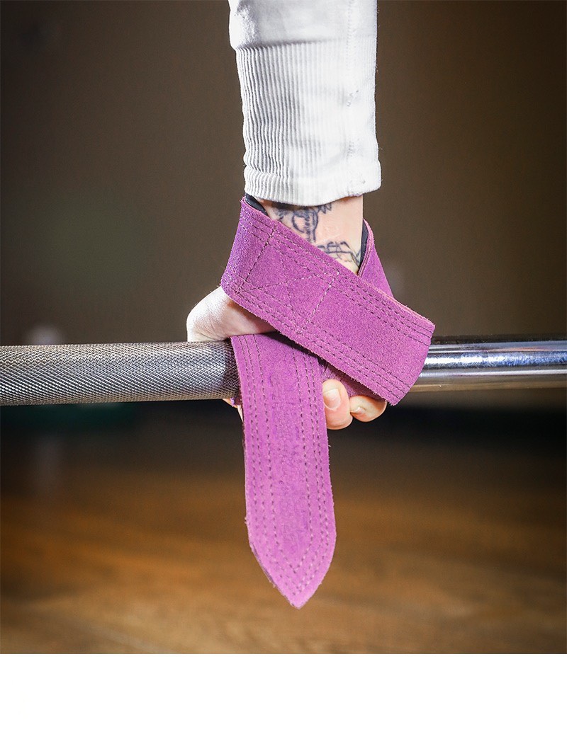 dây kéo lưng làm bằng ( da thật ) Dây kéo lưng tập GYM Lifting Straps -Hỗ trợ Deadlift, kéo tạ, lên xà , Dây kéo lưng tập xô 1 Dây Strap