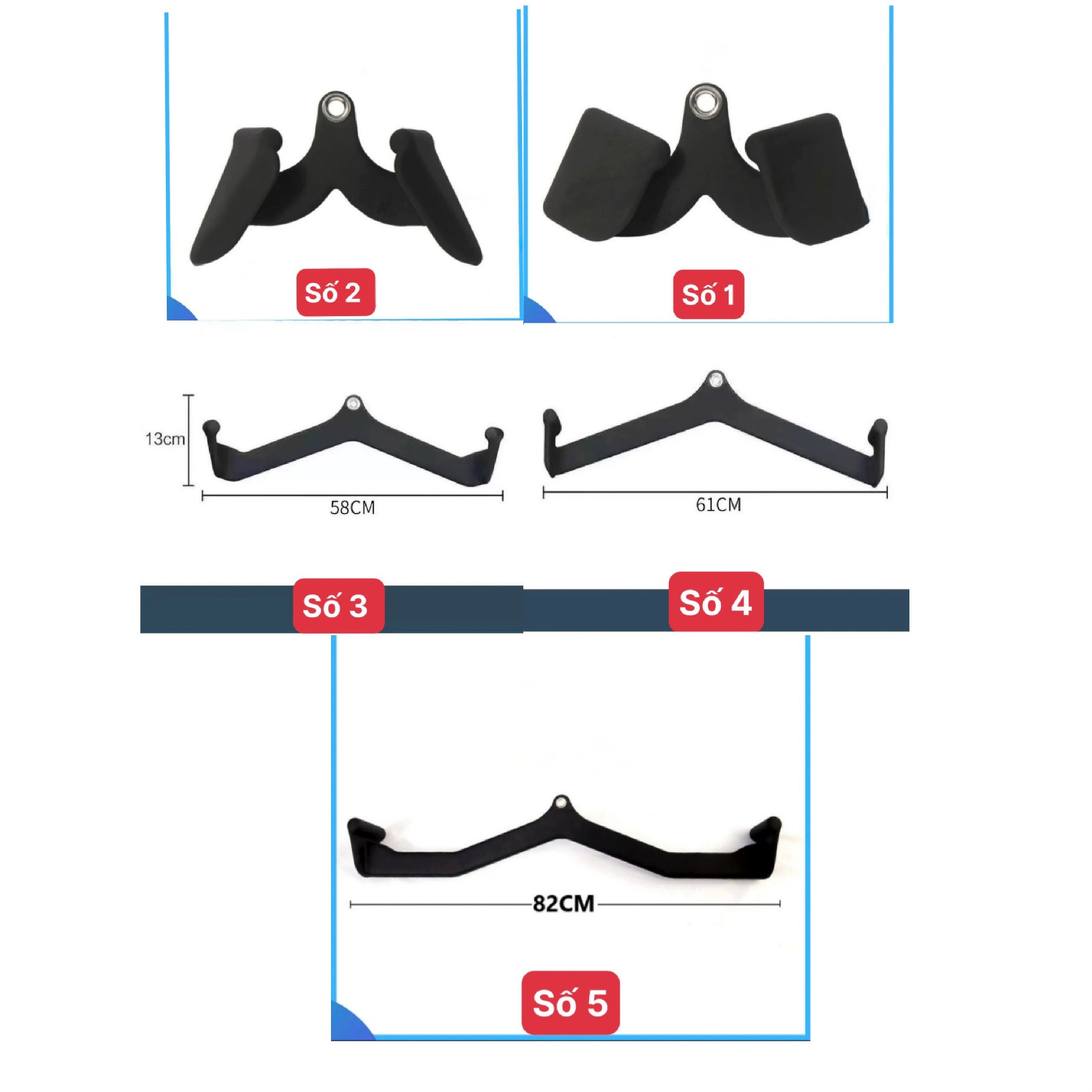 phụ kiện kéo xô -Bộ Power grip 5 thanh kéo lưng xô kéo row, lat pull down nhập khẩu - dụng cụ kéo xô bằng nhựa - bộ kéo xô bằng nhựa  - bộ 5 thanh kéo lưng xô bằng nhựa - Phụ kiện tập xô lưng dành cho phòng gym - Bộ Grip chuyên kéo xô 5 món - mag grip , cable attachment, lat pull down-back row, phụ kiện kéo lưng xô