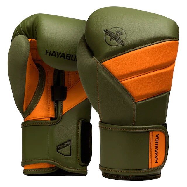Găng Hayabusa T3 Boxing Gloves - Green / Orange