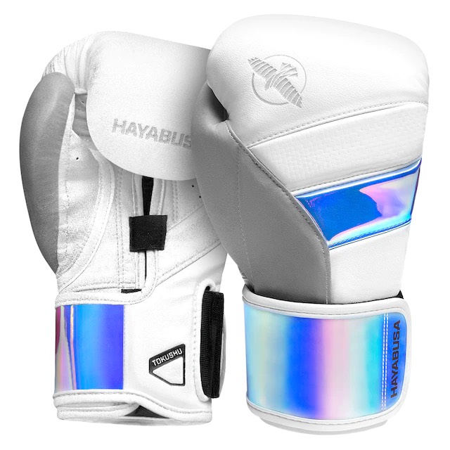 Găng Hayabusa T3 Boxing Gloves - White / Iridescent
