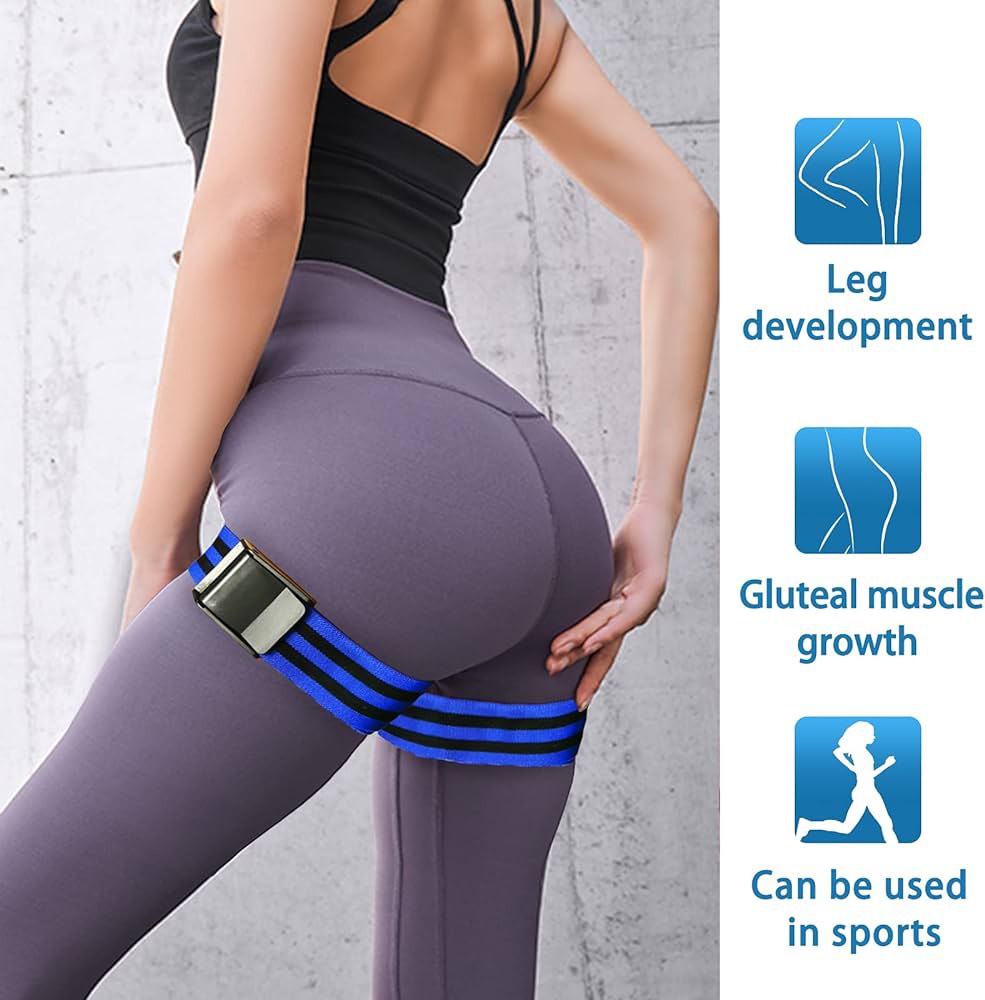 Băng đai bó cơ đùi BFR tập thể hình  Restriction Training Band ( Blood Flow Restriction )