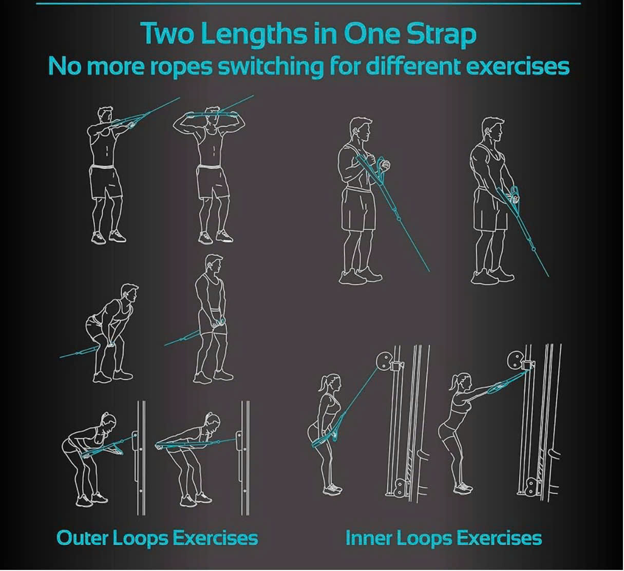 Dây Tricep Rope Sử Dụng Với Dây Cáp Khi Tập GYM , thể hình