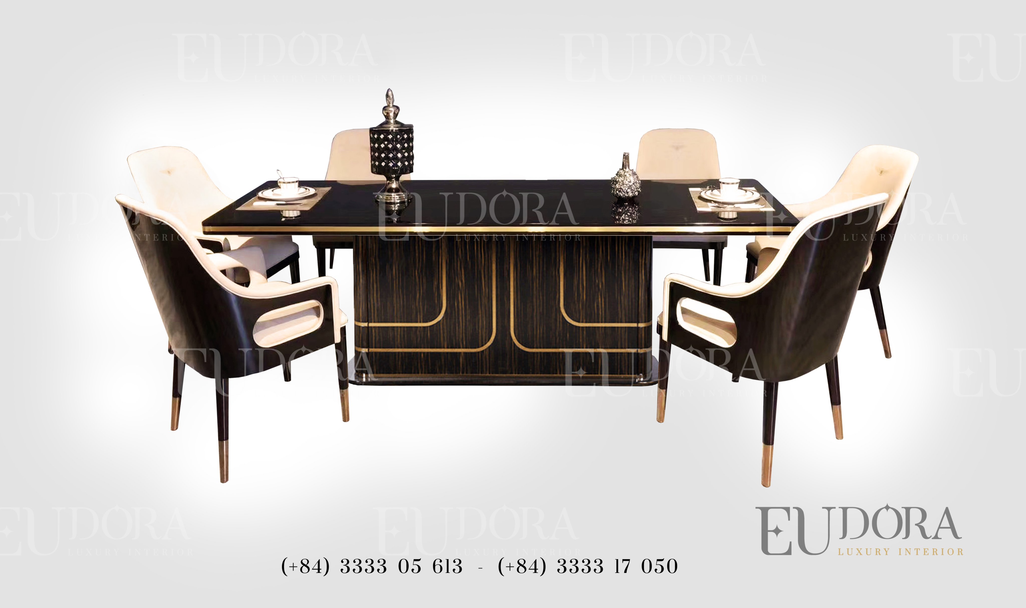 EU-BA-102 Bộ bàn ghế ăn hiện đại theo phong cách Châu Âu | EUDORA