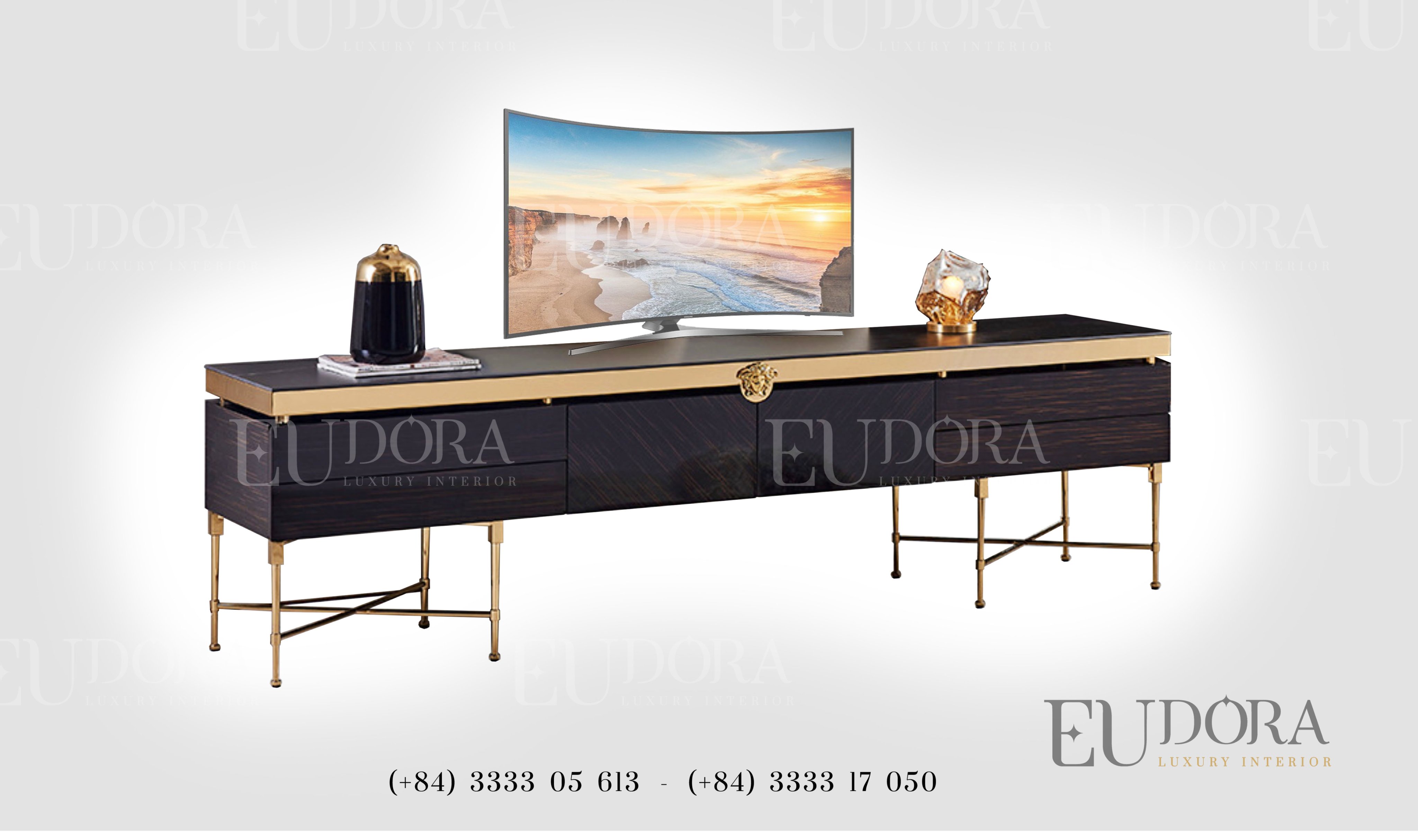 EU-TV-141 Kệ Tivi cao cấp phong cách Versace (Ý) | EUDORA