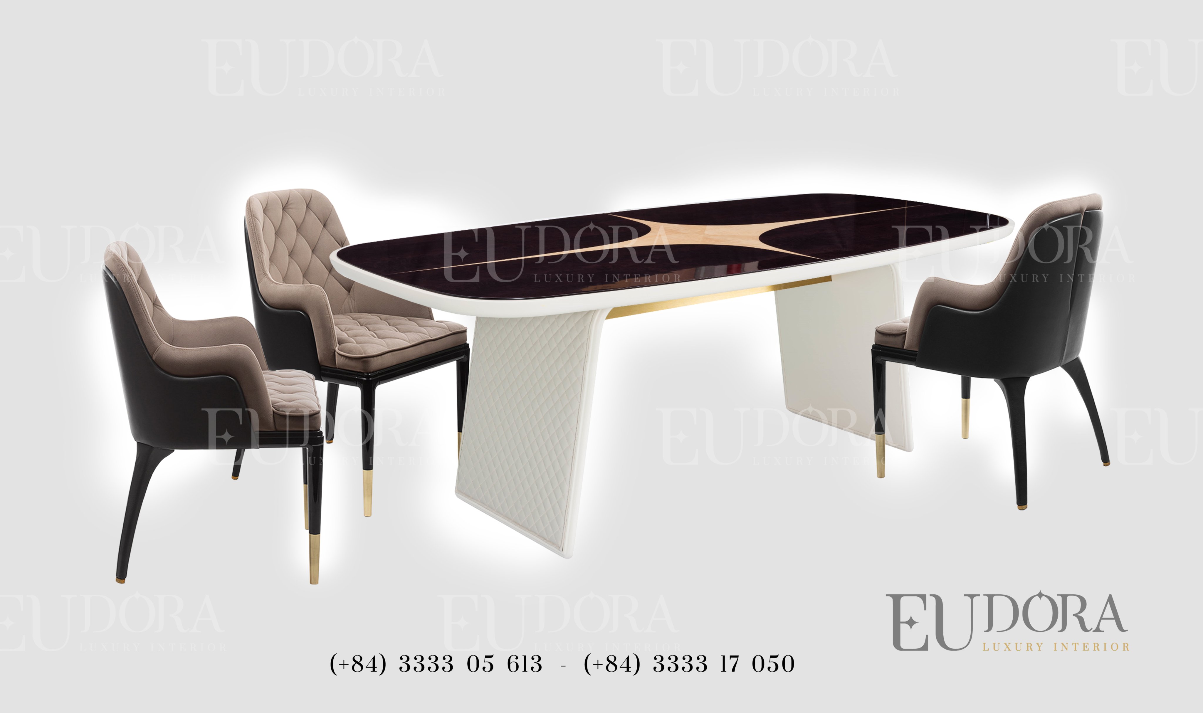 EU-BA-119 Bộ bàn ghế ăn hiện đại theo phong cách Châu Âu | EUDORA