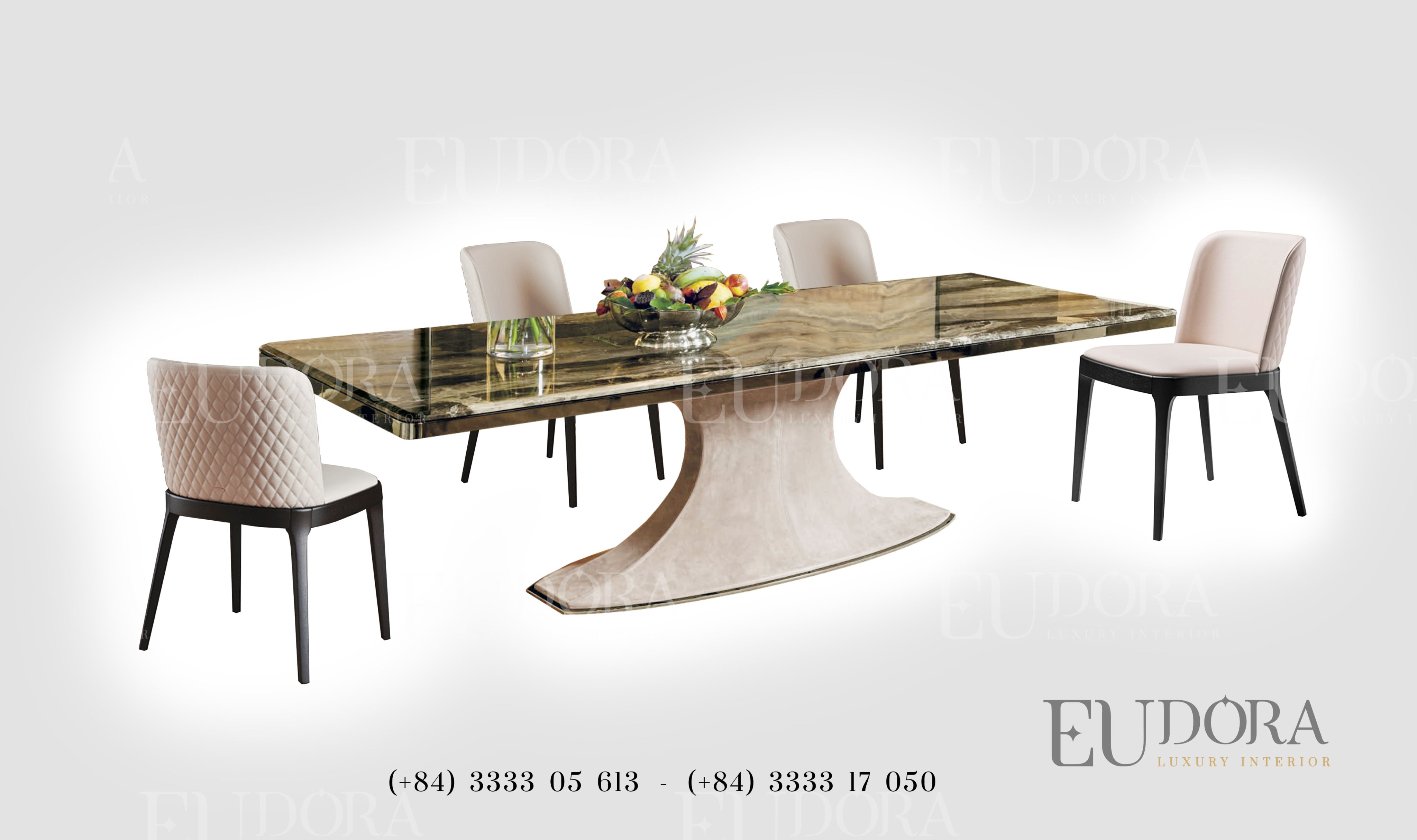 EU-BA-112 Bàn ăn cao cấp phong cách Longhi (Italy)