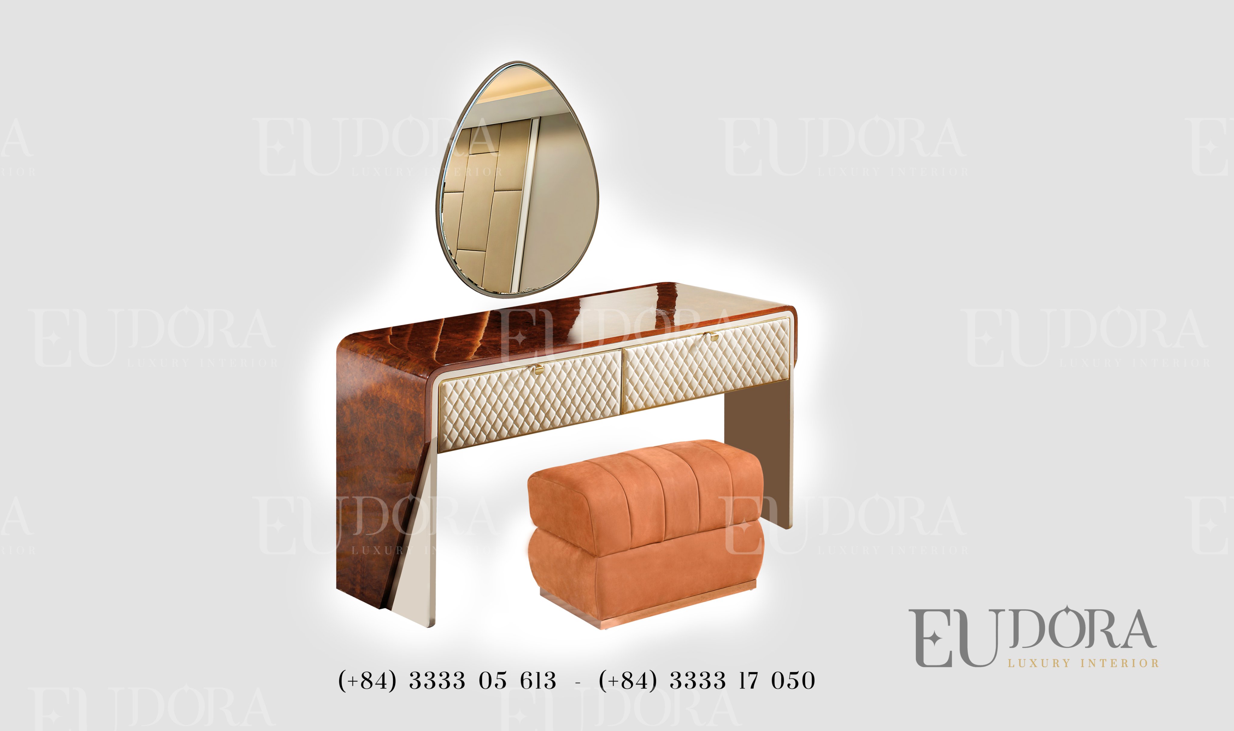 EU-BP-111 Bàn phấn cao cấp phong cách Bentley (Anh Quốc)